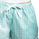 Women's Hepburn Gingham Mint Boxer Shorts