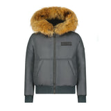 Boys Kangaroo Bomber - Pine Green