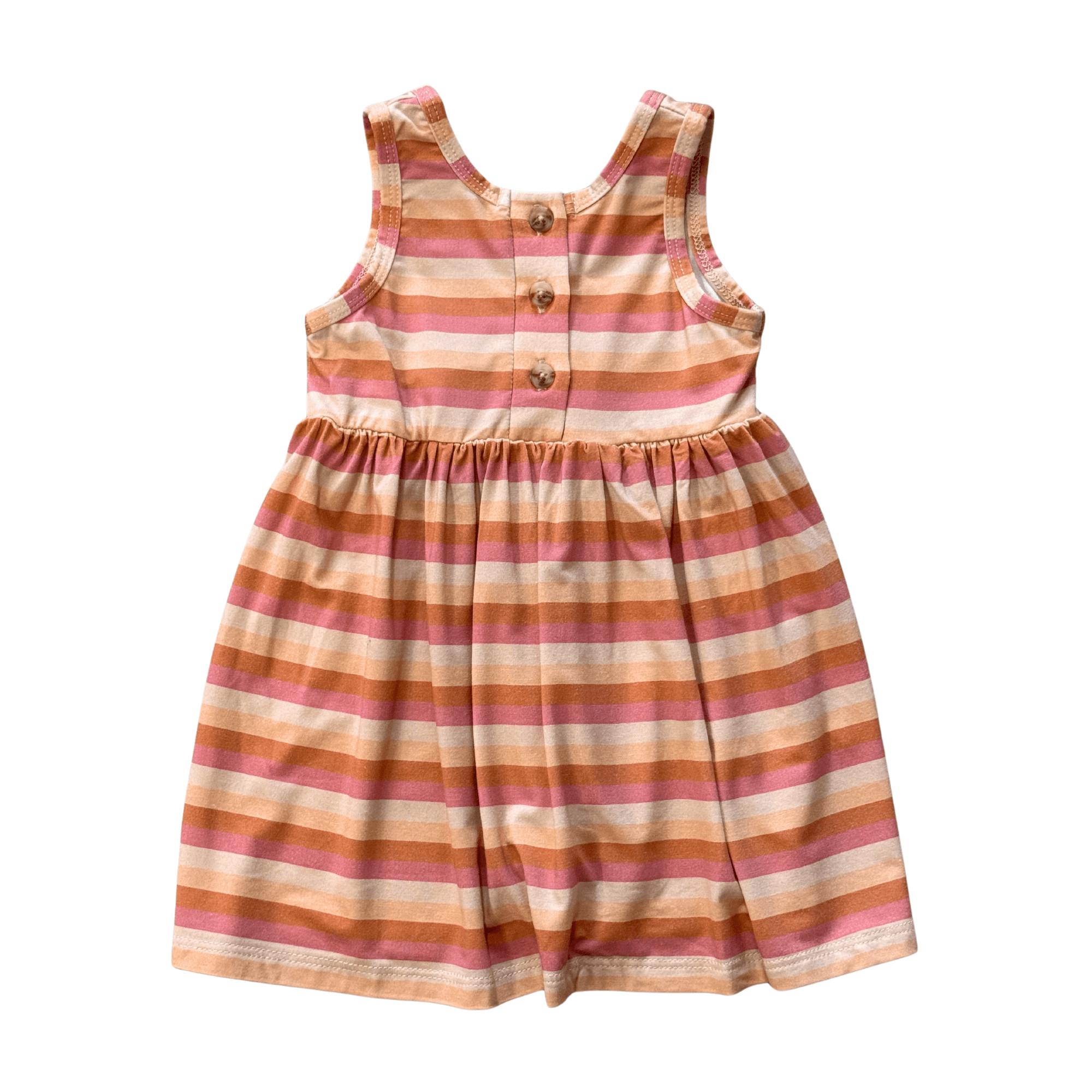 Henley Tank Dress Summer Polka Dots