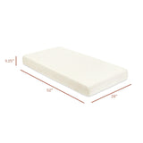Crib Sheet in GOTS Certified Organic Brushed Cotton in Ivory with Dusty Rose Stars