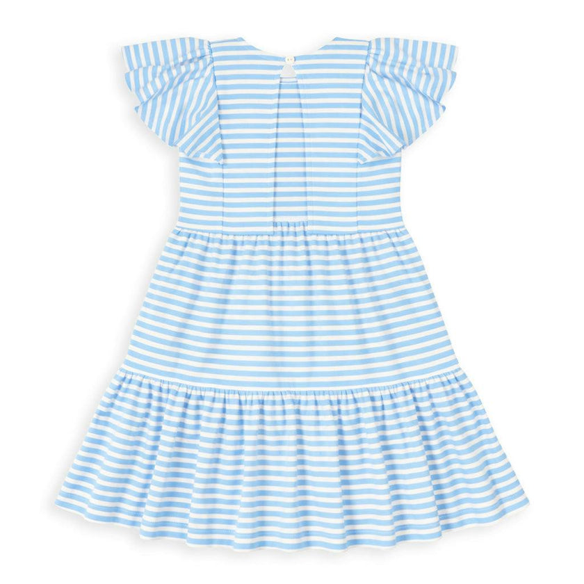 Stripe Knit Dress With Heart Cherries