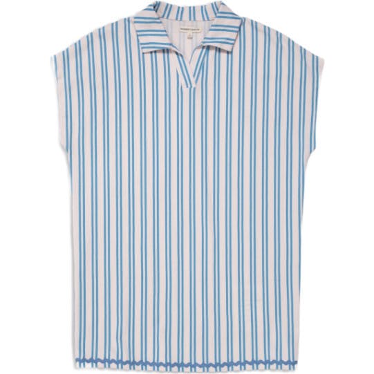 Organic Tunic Dress in Pink Cloud Stripe
