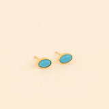 December Birthstone Stud Earrings