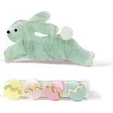 Hop Bunny Mint Easter Eggs Hair Clips -SPR