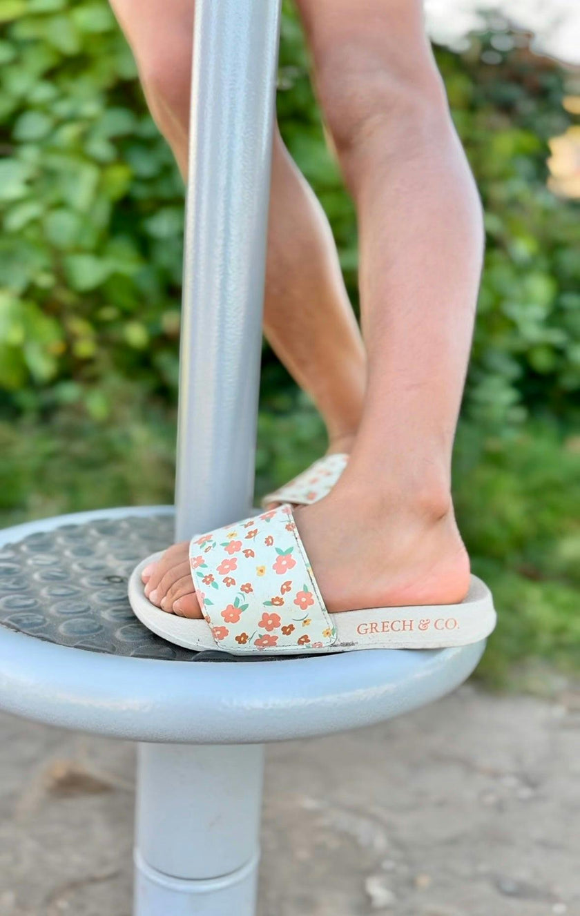 Slide Sandal | Patterns - Sunset Meadow