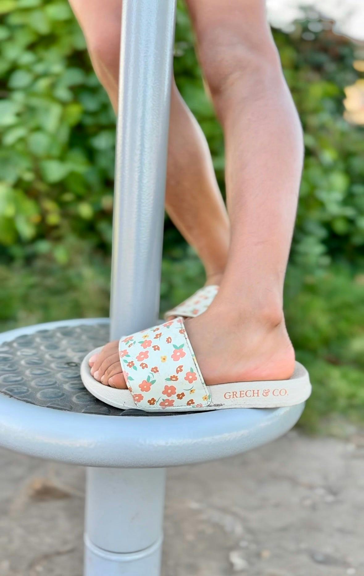 Slide Sandal | Patterns - Sunset Meadow