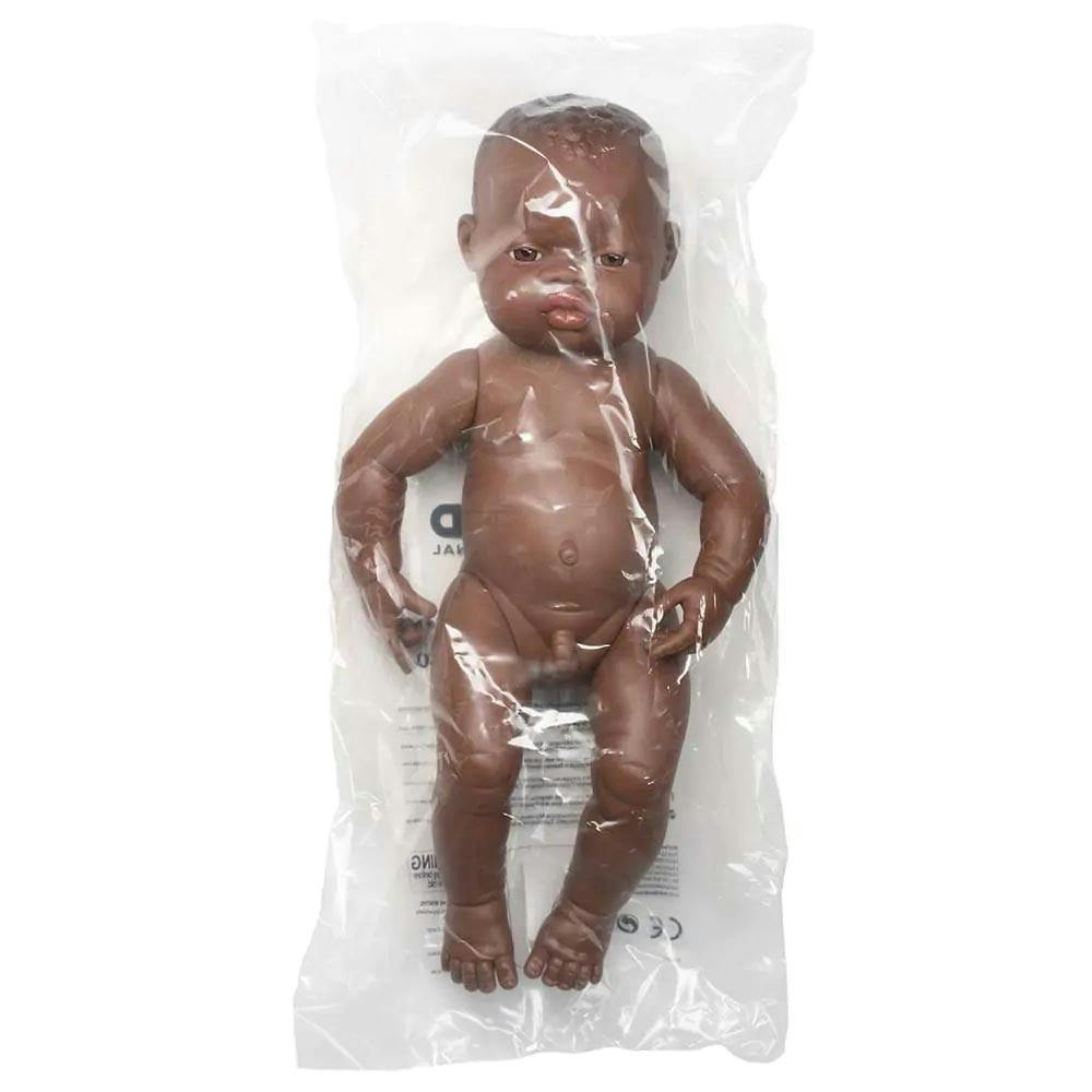 Newborn Baby Boy Doll - African - 15 3/4