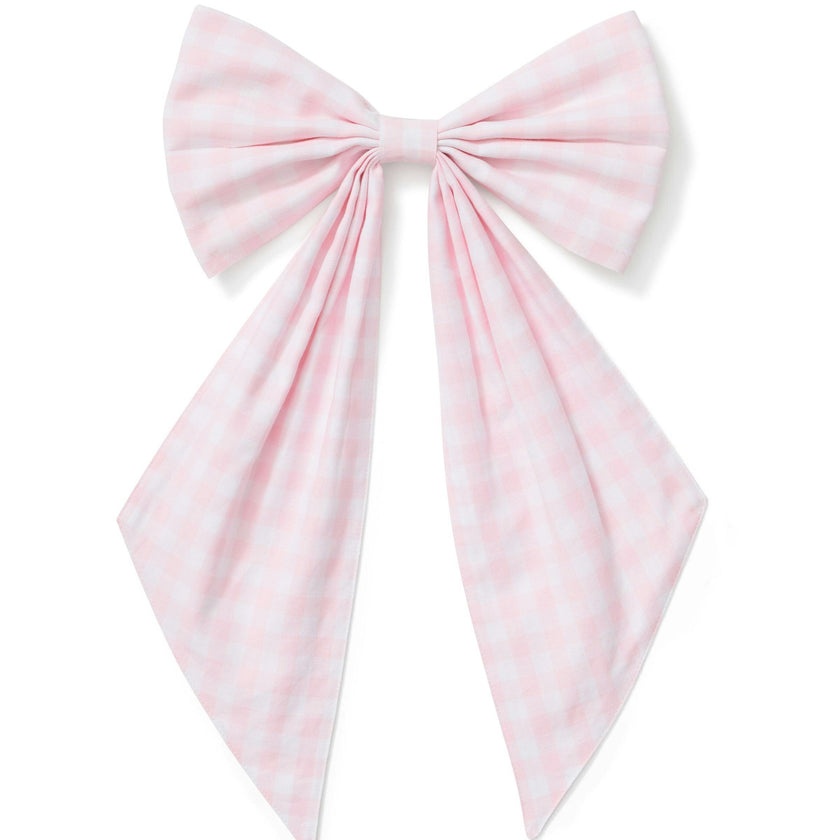 Wreath Bow in Pink Gingham