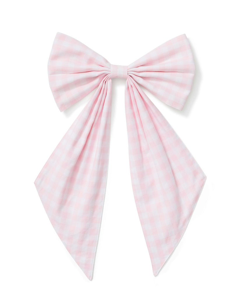 Wreath Bow in Pink Gingham