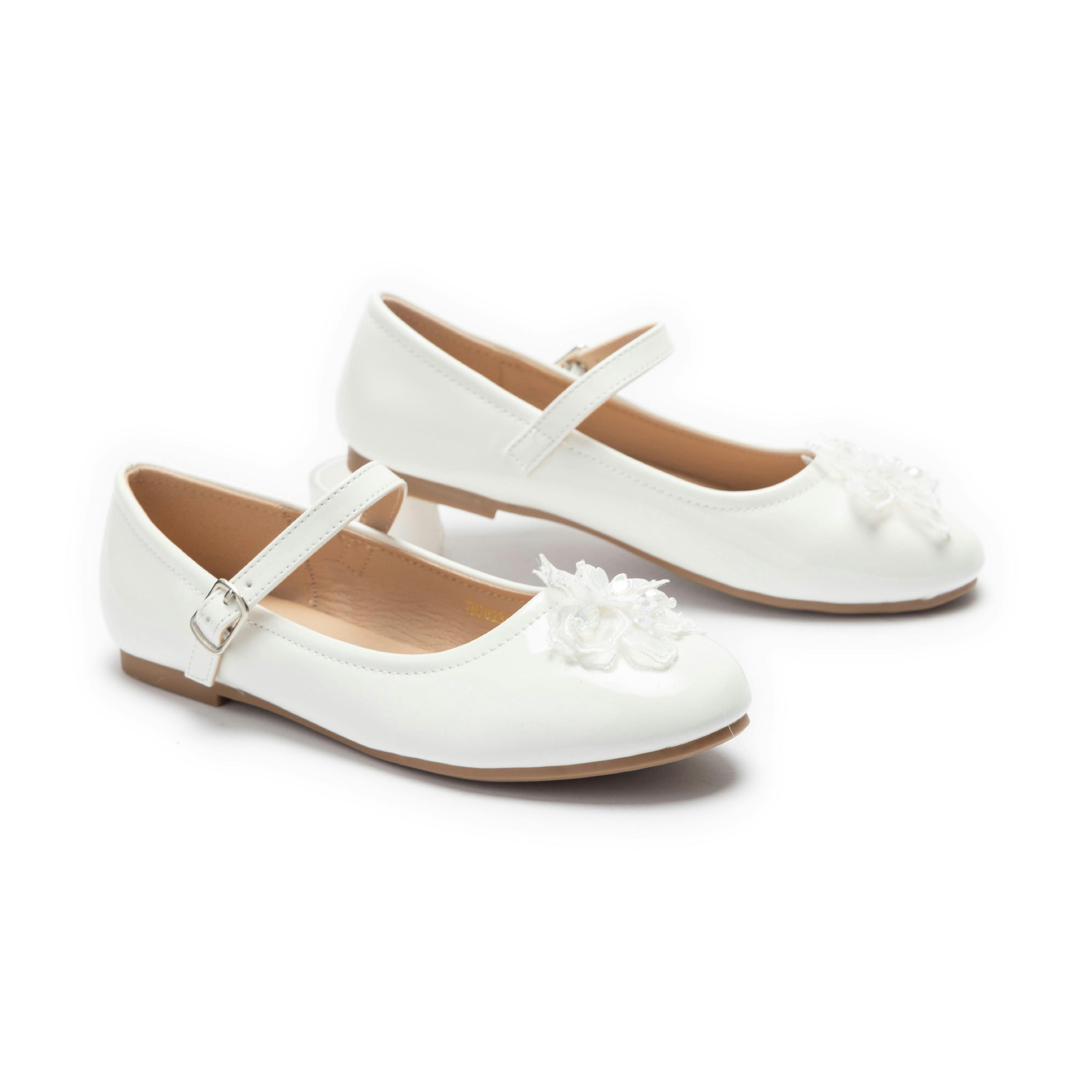 White Selene Mary Jane Shoes