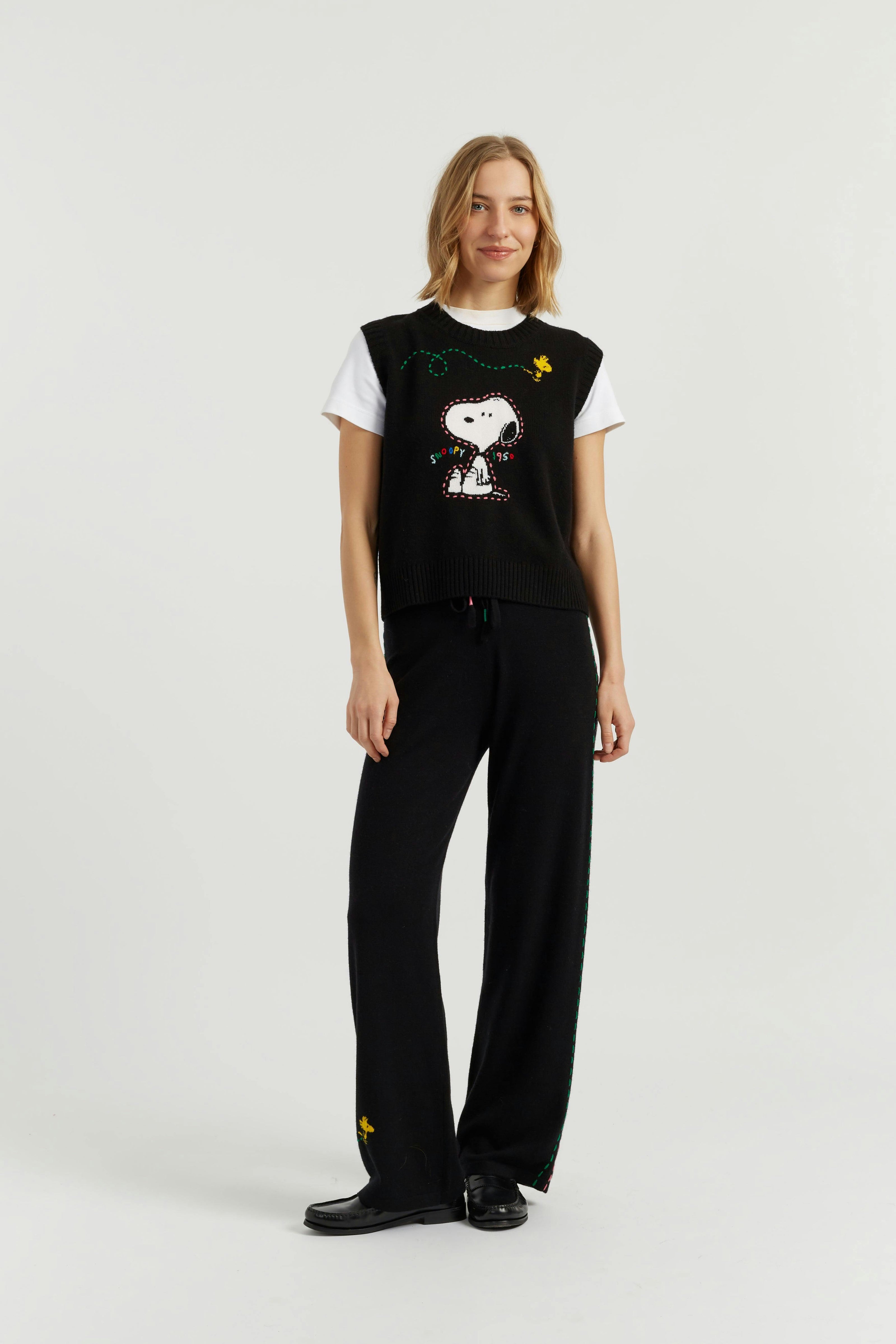 Wool-Cashmere Snoopy Tank