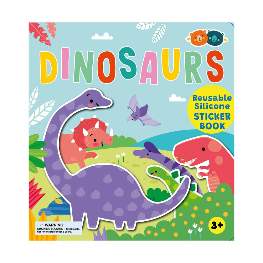 Silicone Sticker Book: Dinosaurs