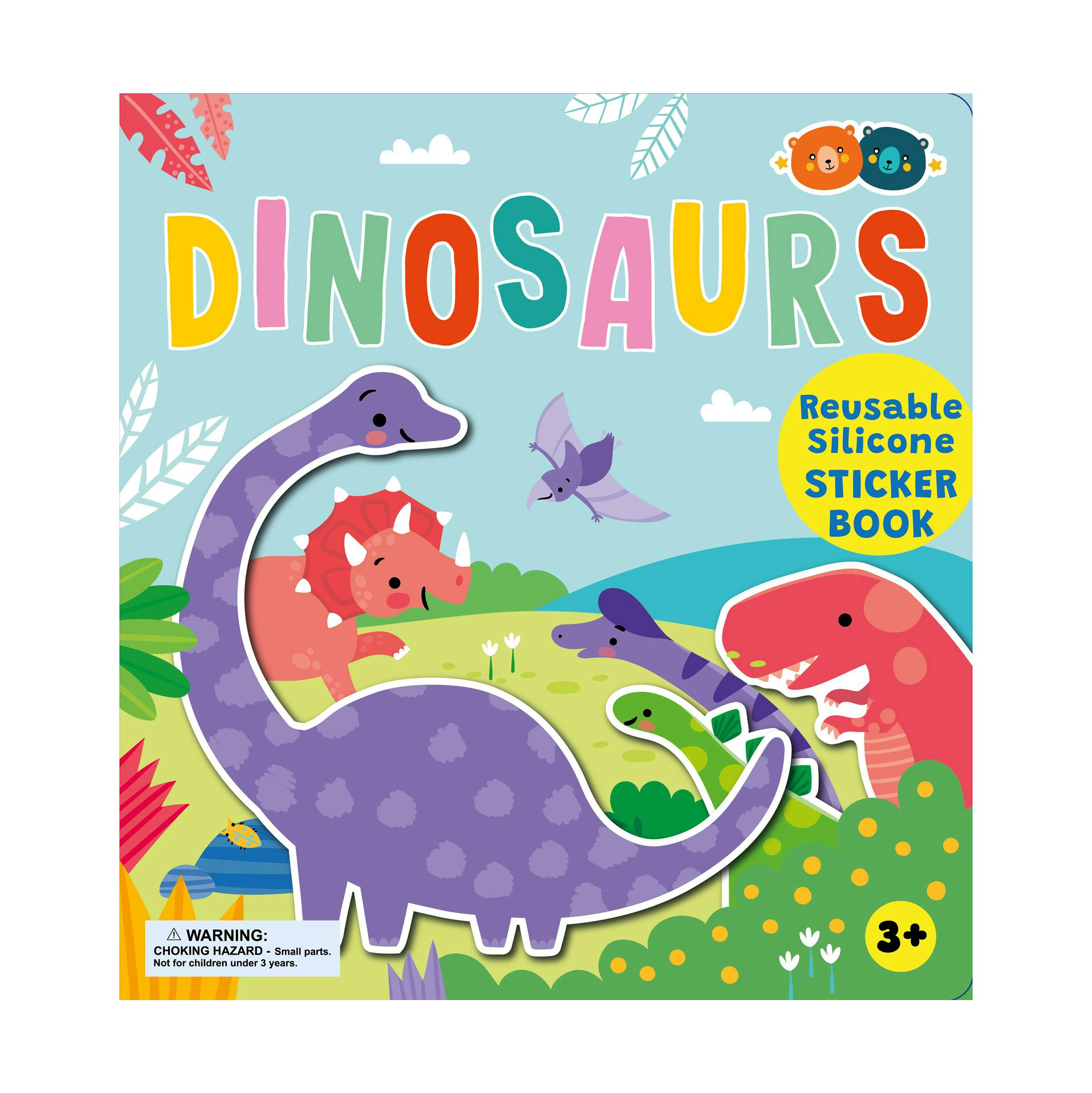 Silicone Sticker Book: Dinosaurs
