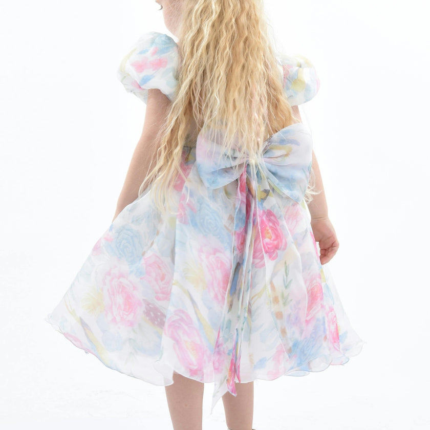 Pink Chablis Floral Garden Organza Dress