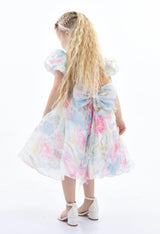 Pink Chablis Floral Garden Organza Dress