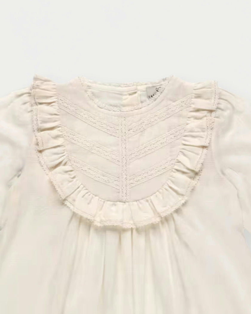 Lauren Blouse - Jeera Dobby Ecru