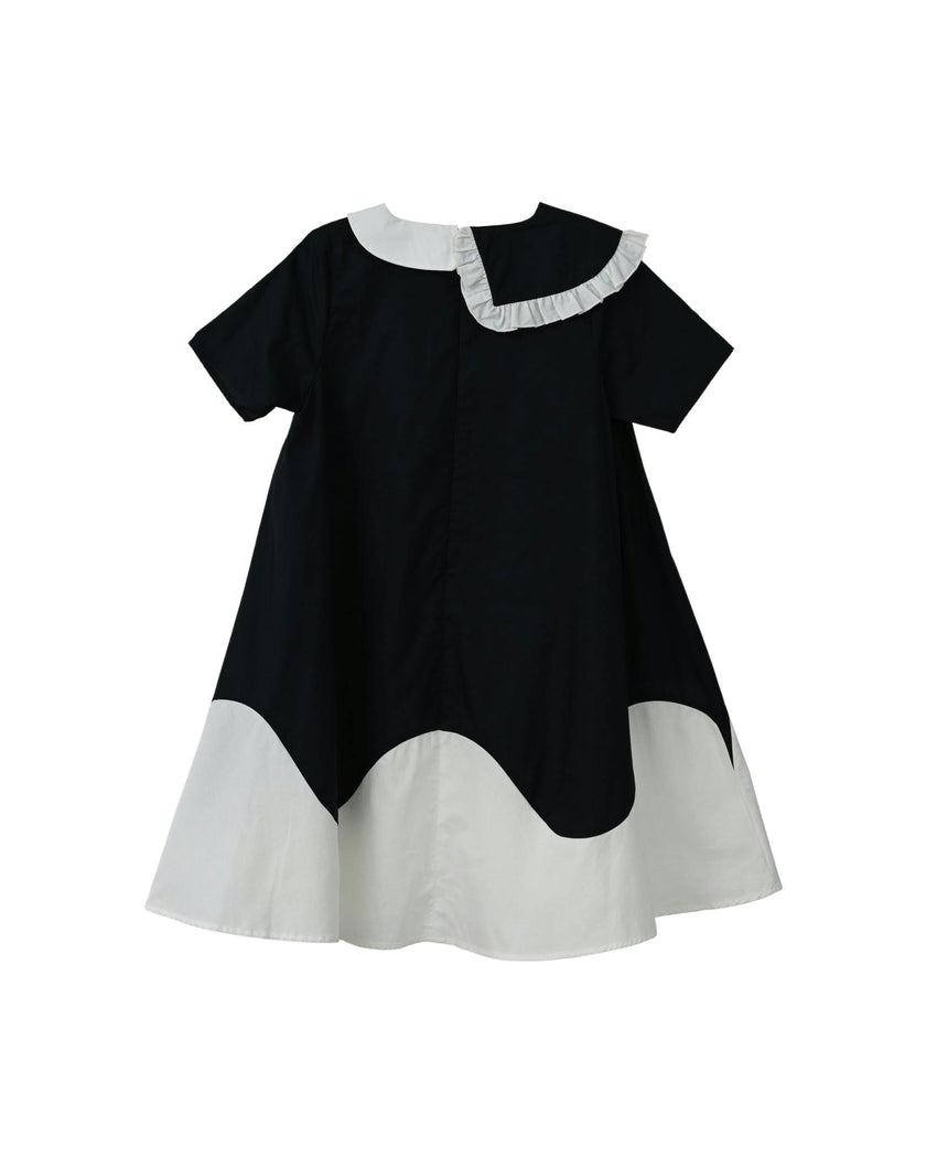 Lola dress (black/off-white)