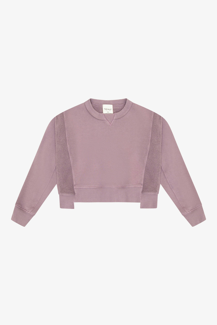 Tenly Cotton Fleece Reverse Insert Sweater
