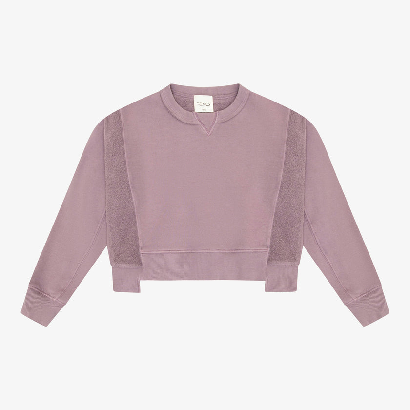 Tenly Cotton Fleece Reverse Insert Sweater