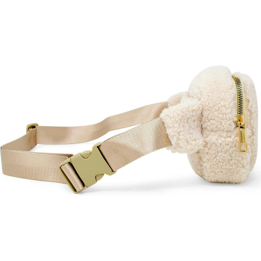 Fuzzy Belt Bag with Heart for Kids