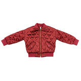 Girls Bomber Jacket in Dusty Cedar