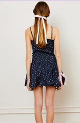 Bailey Satin Ballet Dress - Black Rose
