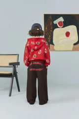 Dark Brown Stag Sweatpants