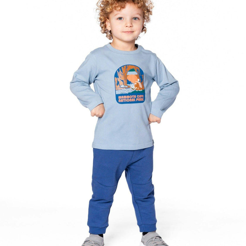 Organic Cotton Long Sleeve T-Shirt Light Blue