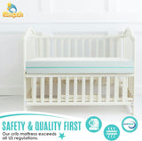 6” Crib Toddler Bed Mattress – Made in USA – Breathable Waterproof Washable
