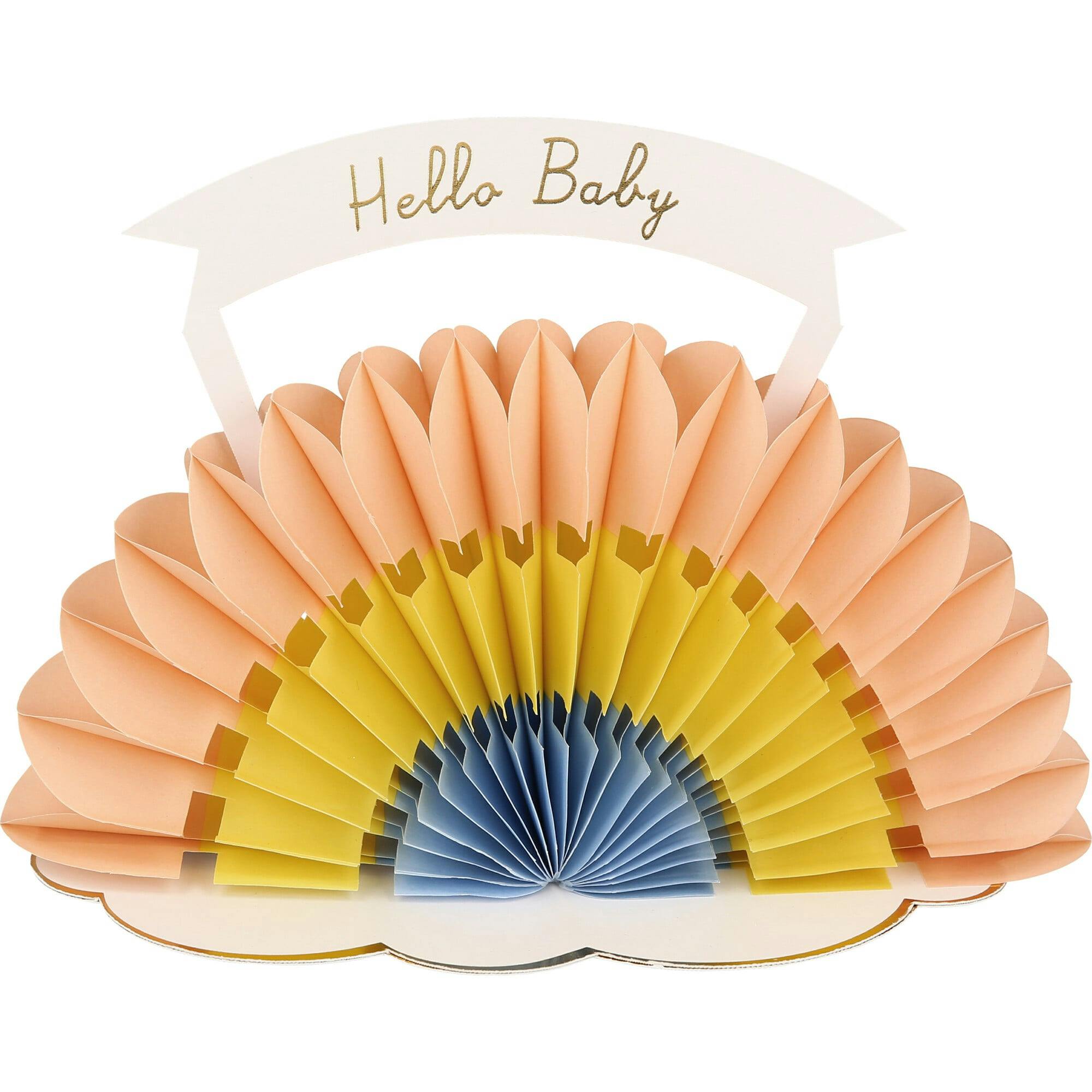 Honeycomb Rainbow Baby Card