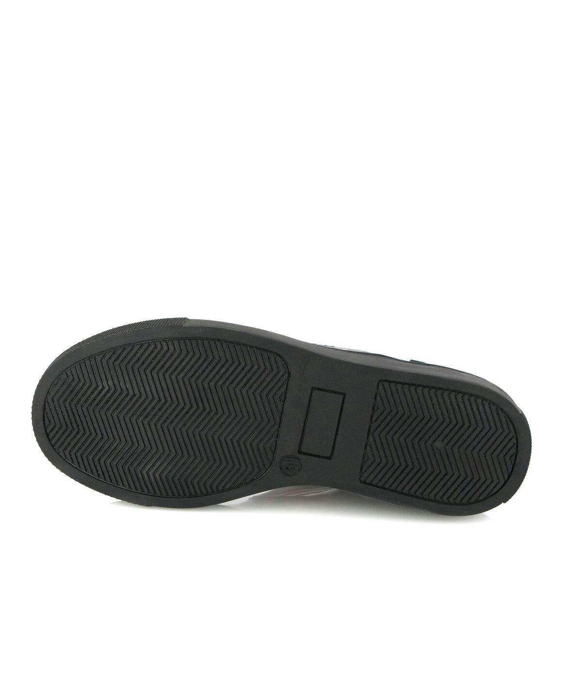 Slip On Patent Leather Sneakers, Black Red & green