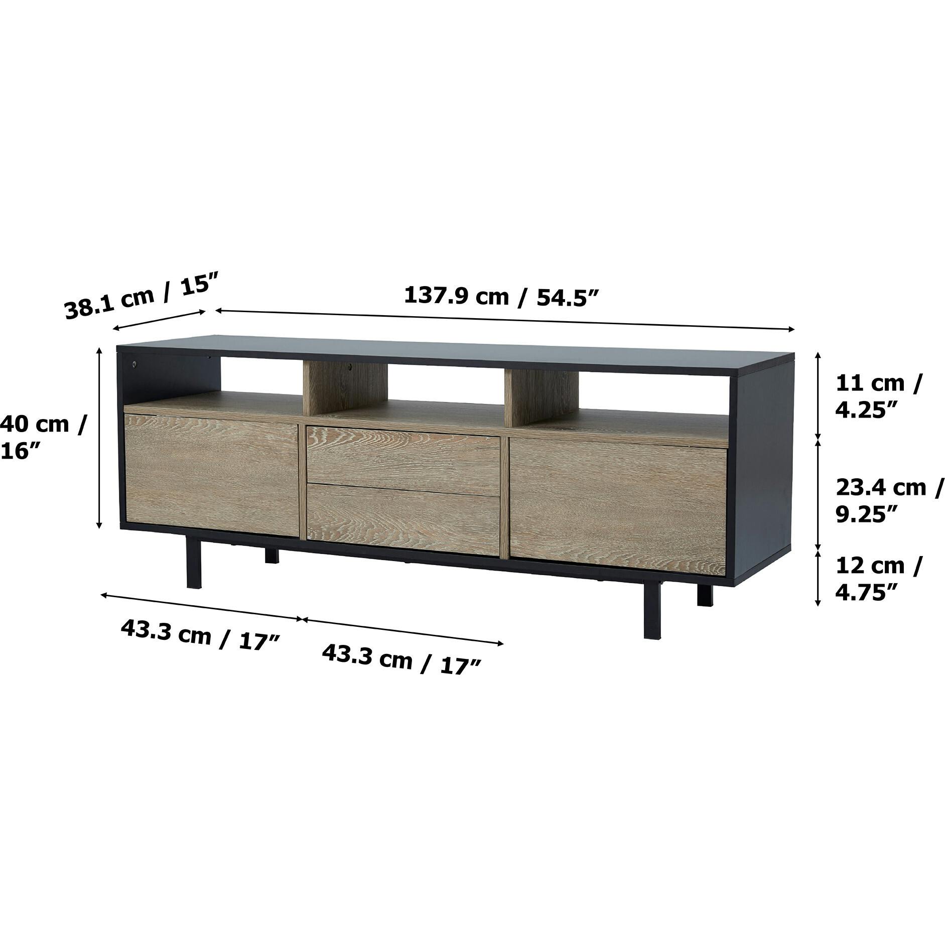Bryson TV Stand For Flat Screen TVs Up To 65” With Storage