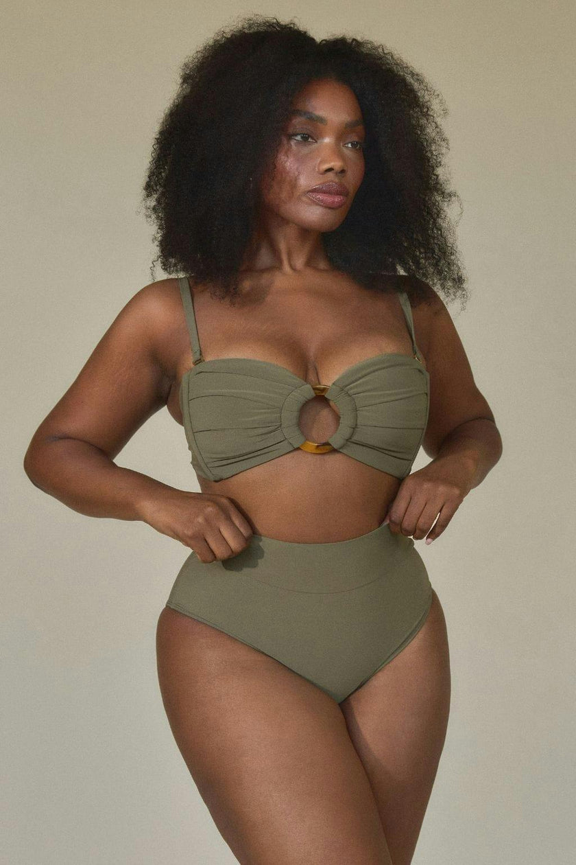 Tori Ties Bandeau Bikini Top