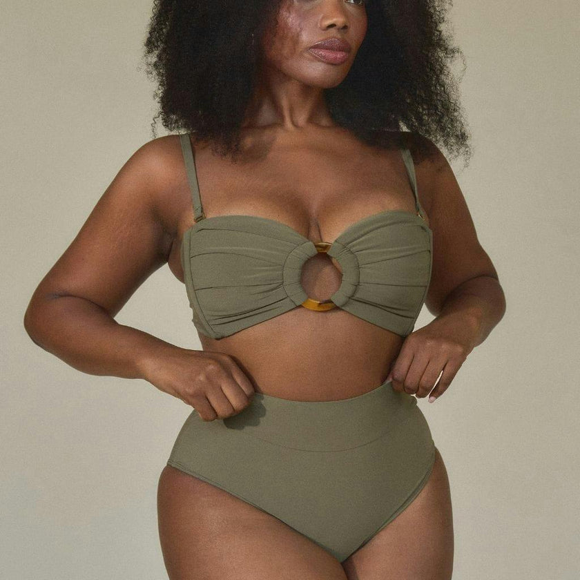 Tori Ties Bandeau Bikini Top