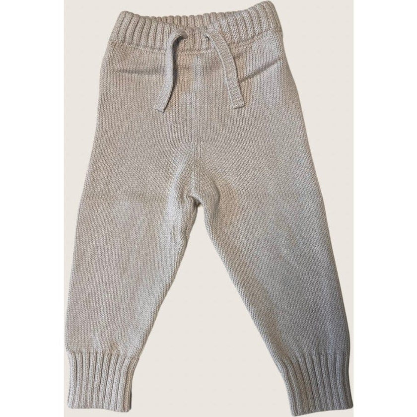 Pima Cotton Knit Jogger in Oatmeal
