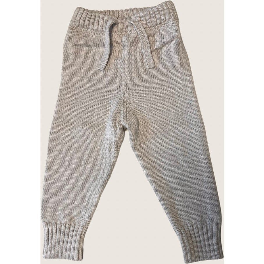 Pima Cotton Knit Jogger in Oatmeal