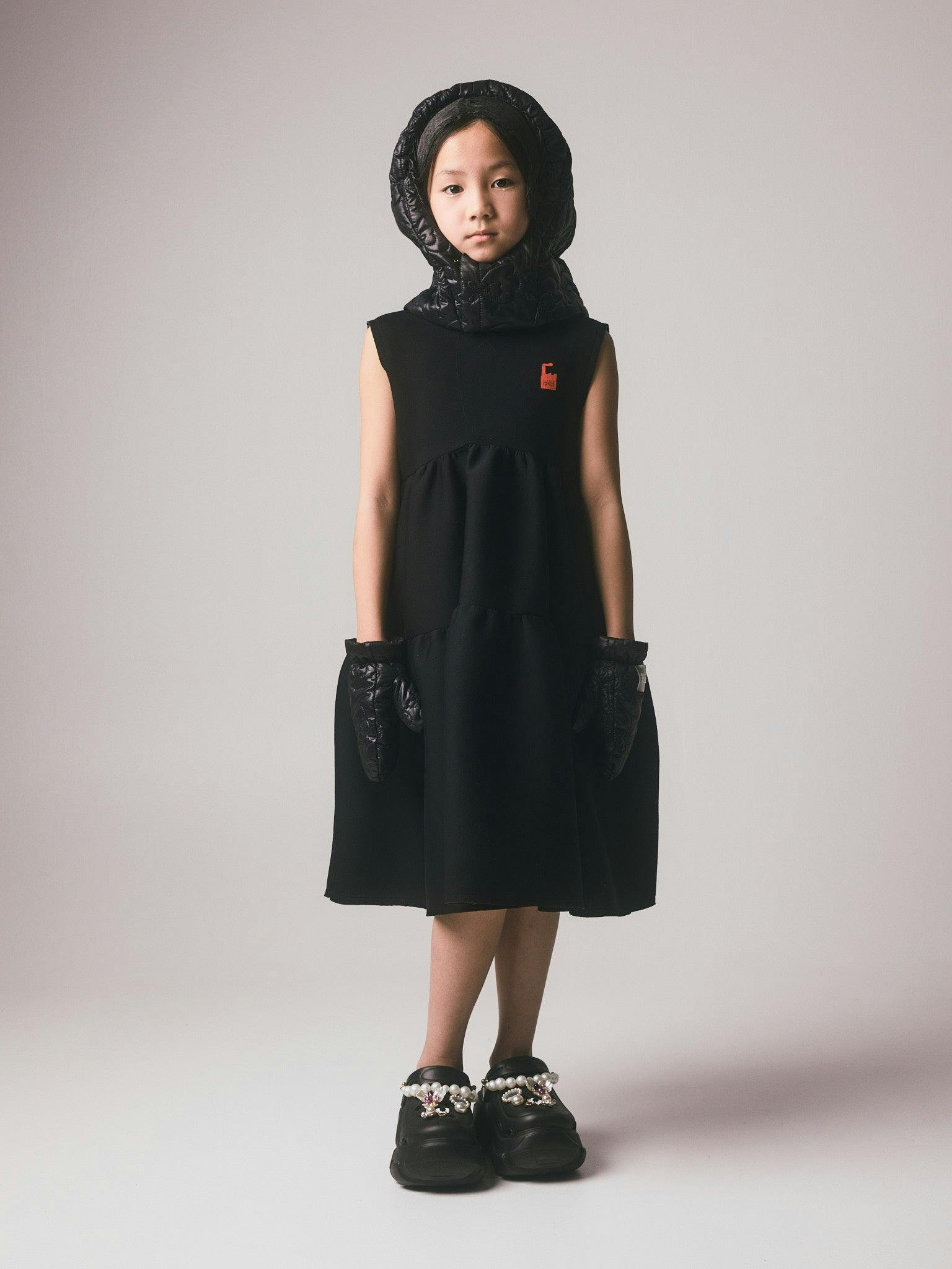 Doll Apron Dress Black