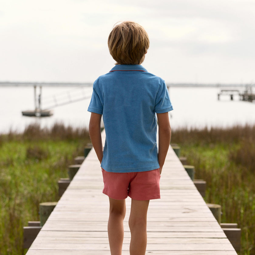 boys sailor red ultra-soft twill shorts