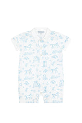 Blue Lone Star Toile&nbsp;Romper