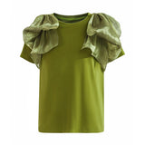 Green Gold Valora Ruffle Skirt Set