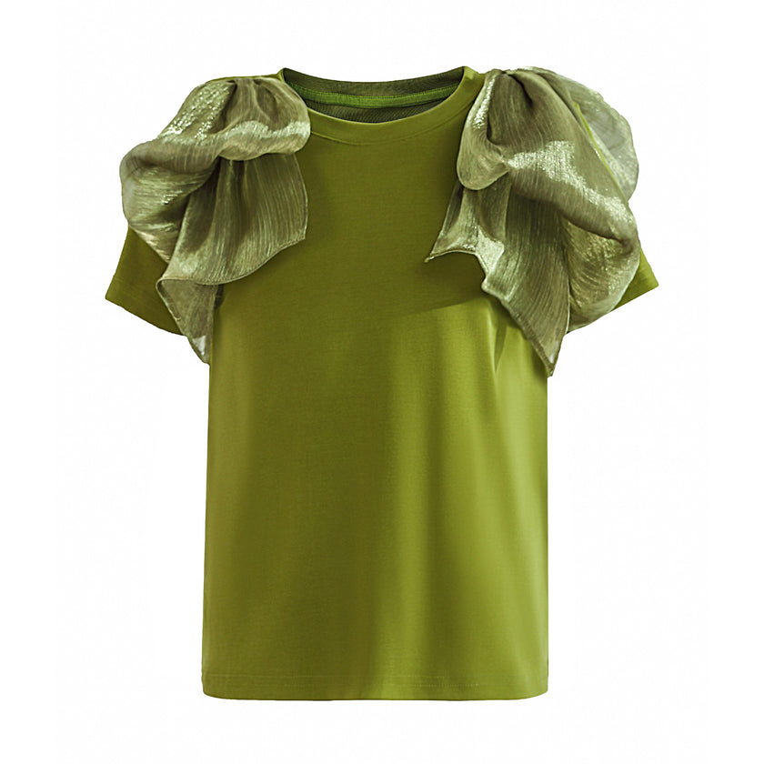 Green Gold Valora Ruffle Skirt Set