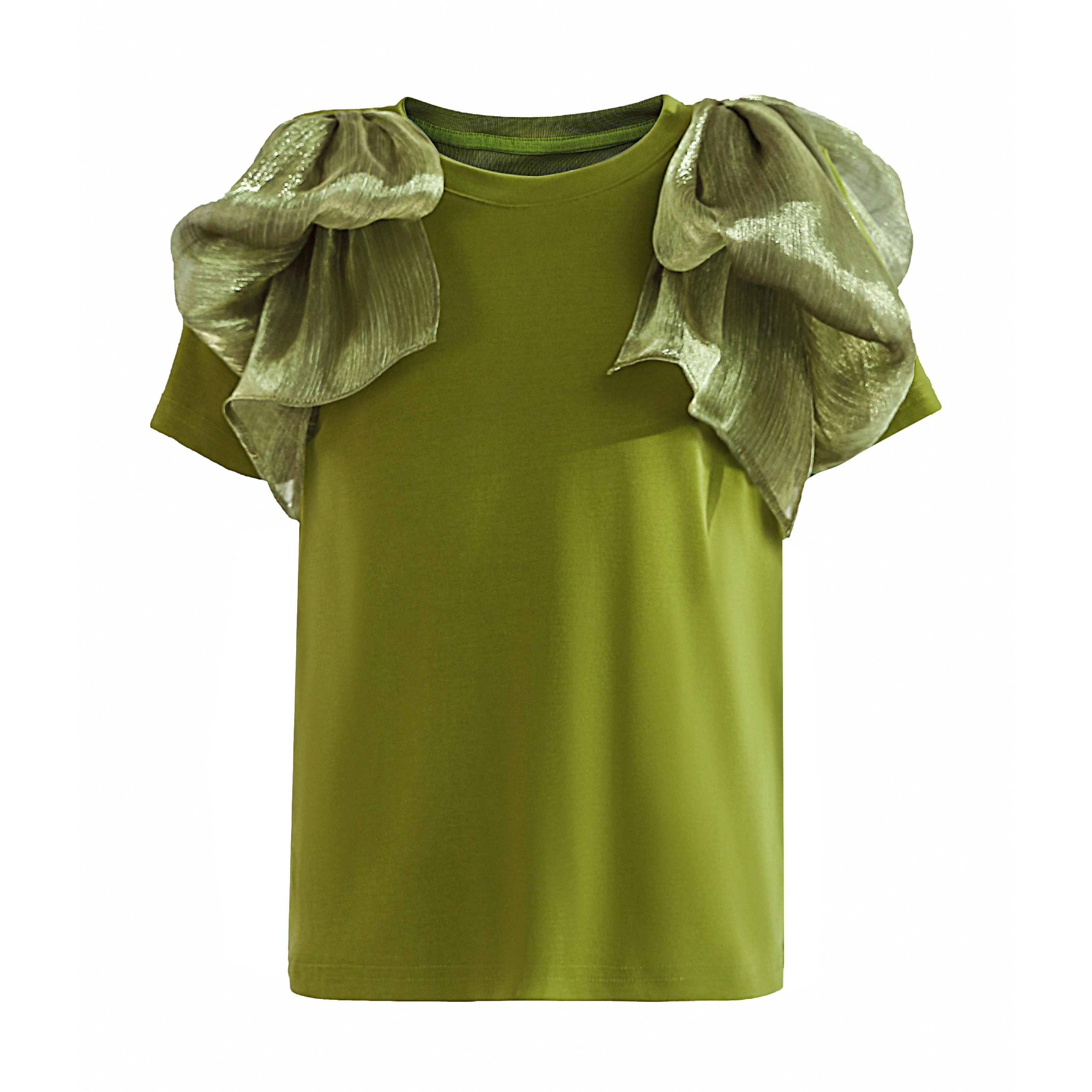 Green Gold Valora Ruffle Skirt Set