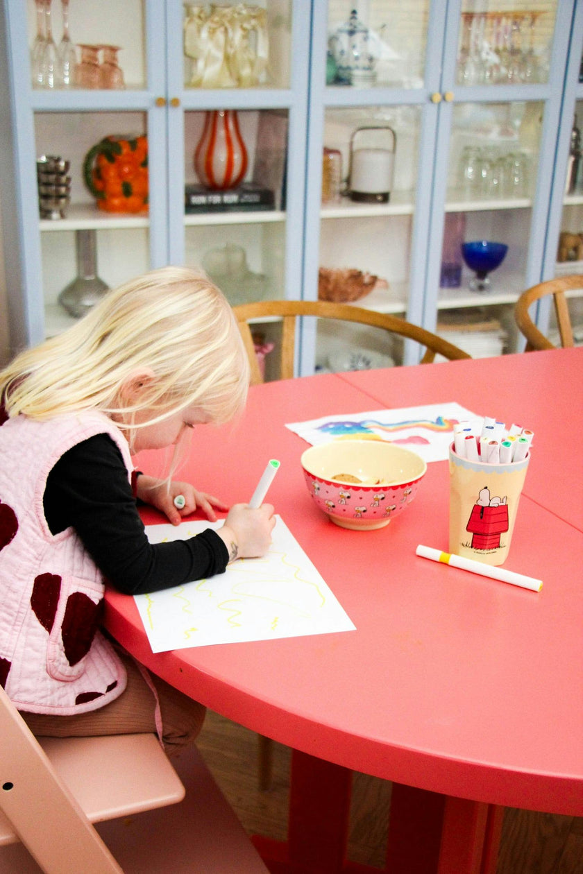 Medium Bowl - Pink- Snoopy Print -
