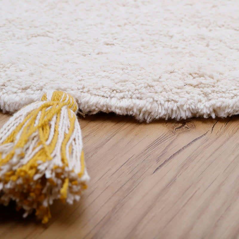 Hand-Tufted Tassel Round Rug