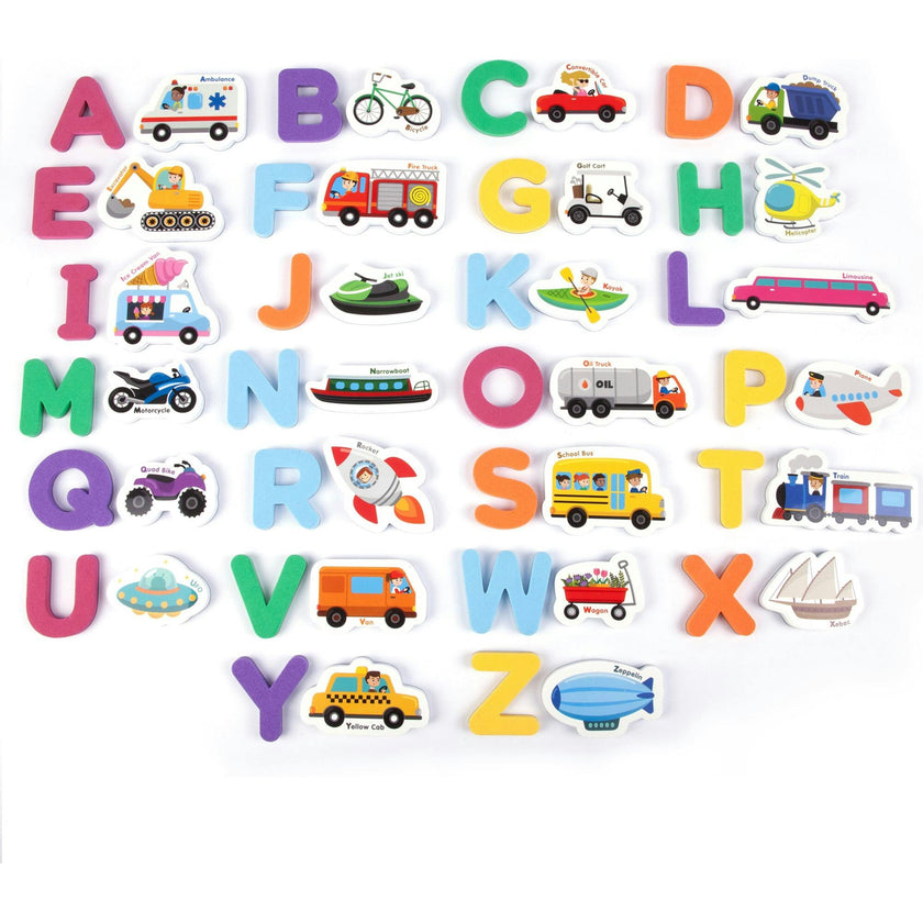 Crayola: ABC Matching Magnet Set – Vehicle-To-Go - 52pc