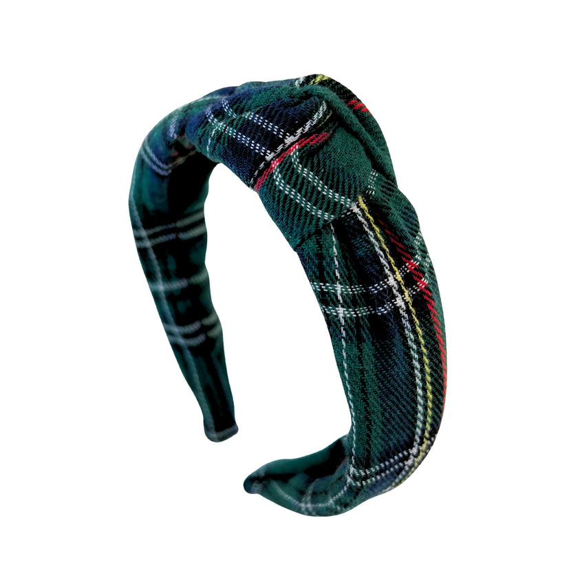 Plaid Knot Headband