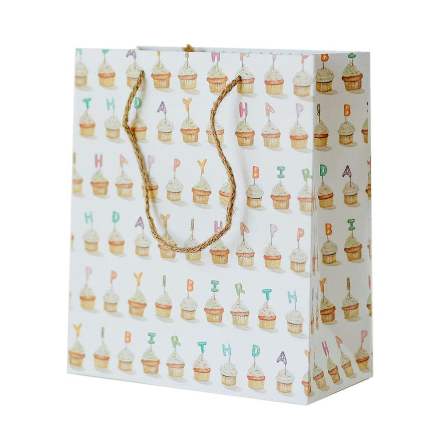 Birthday Cupcakes Gift Bag - Set of 3