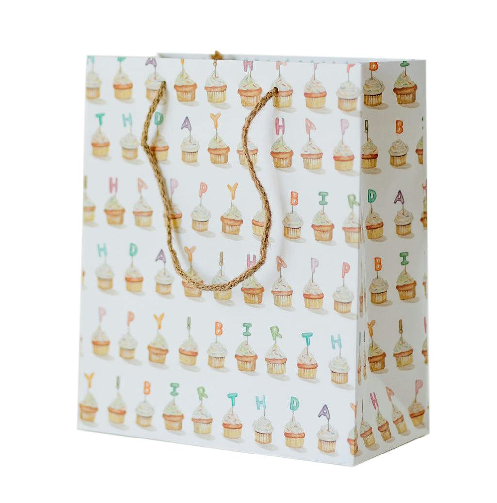 Birthday Cupcakes Gift Bag - Set of 3