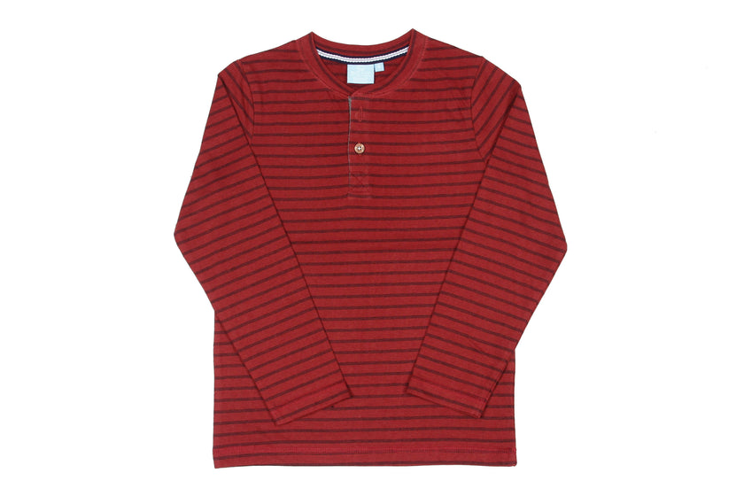 Ray Striped Henley Boy