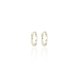 Classic 12mm Hinged Huggie Hoop Earrings